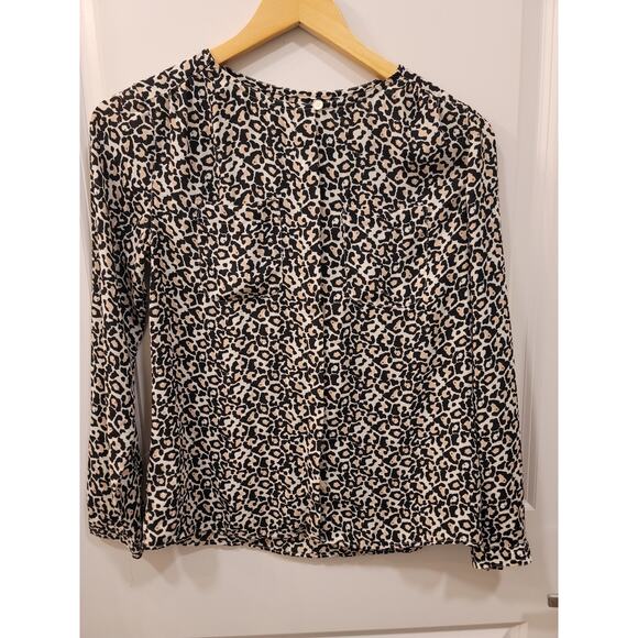 Loft Leopard Print Blouse - Picture 6 of 8